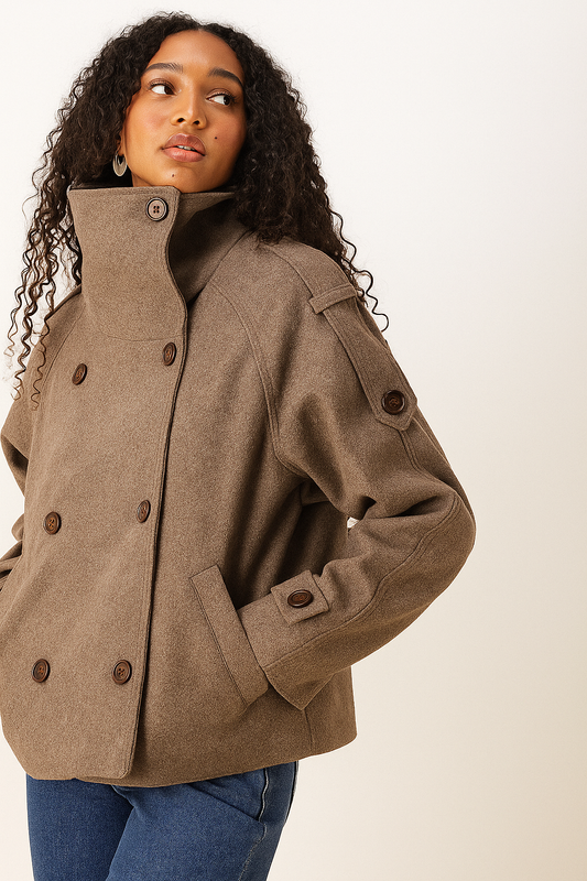 Cropped Trench Coat