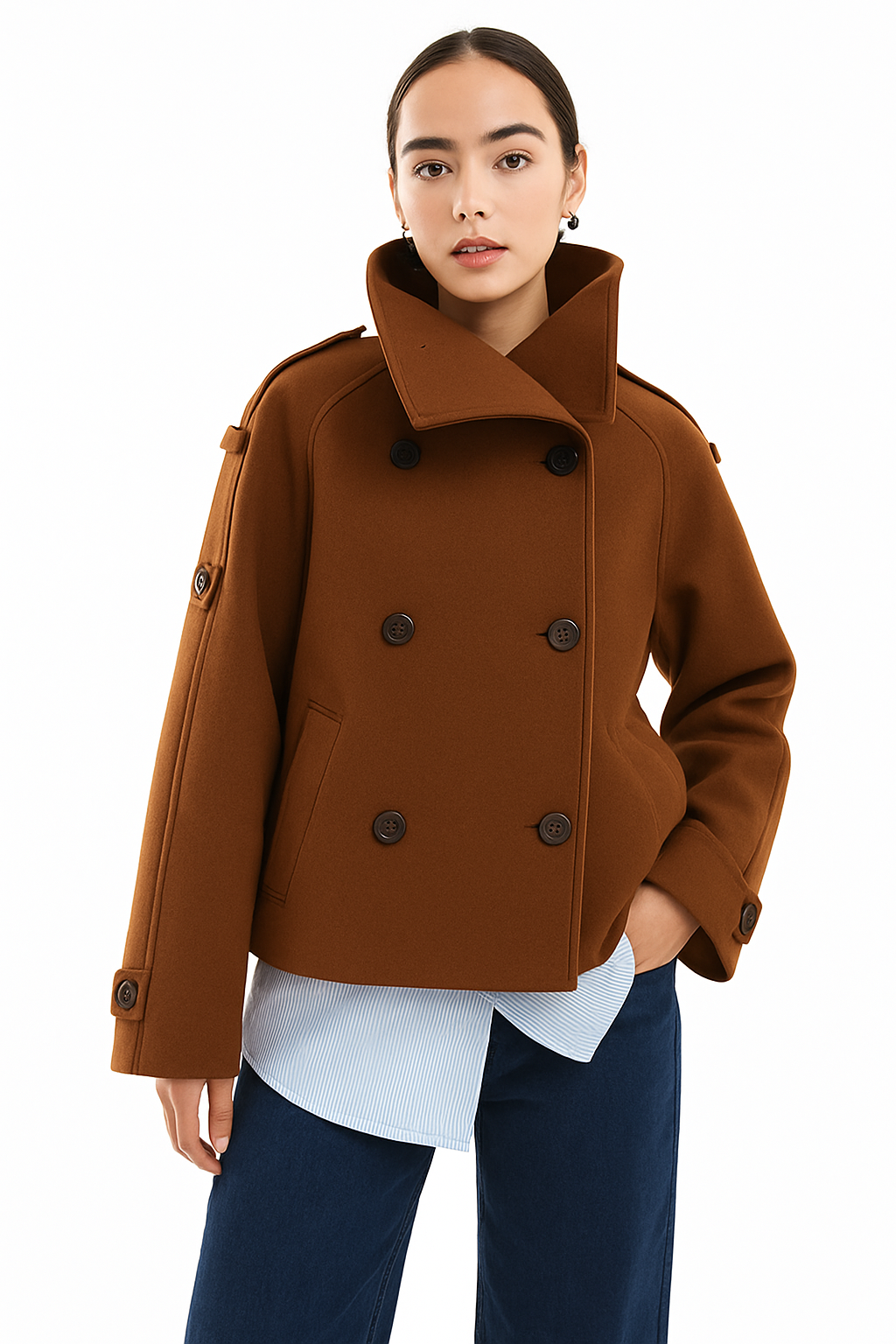 Cropped Trench Coat