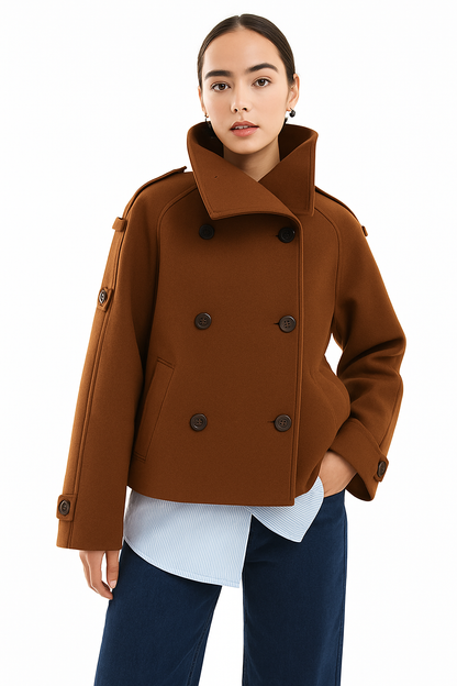Cropped Trench Coat