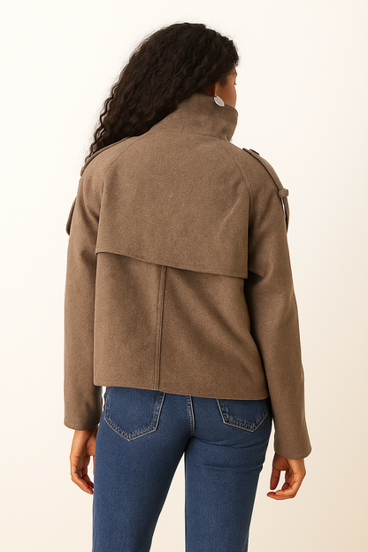 Cropped Trench Coat