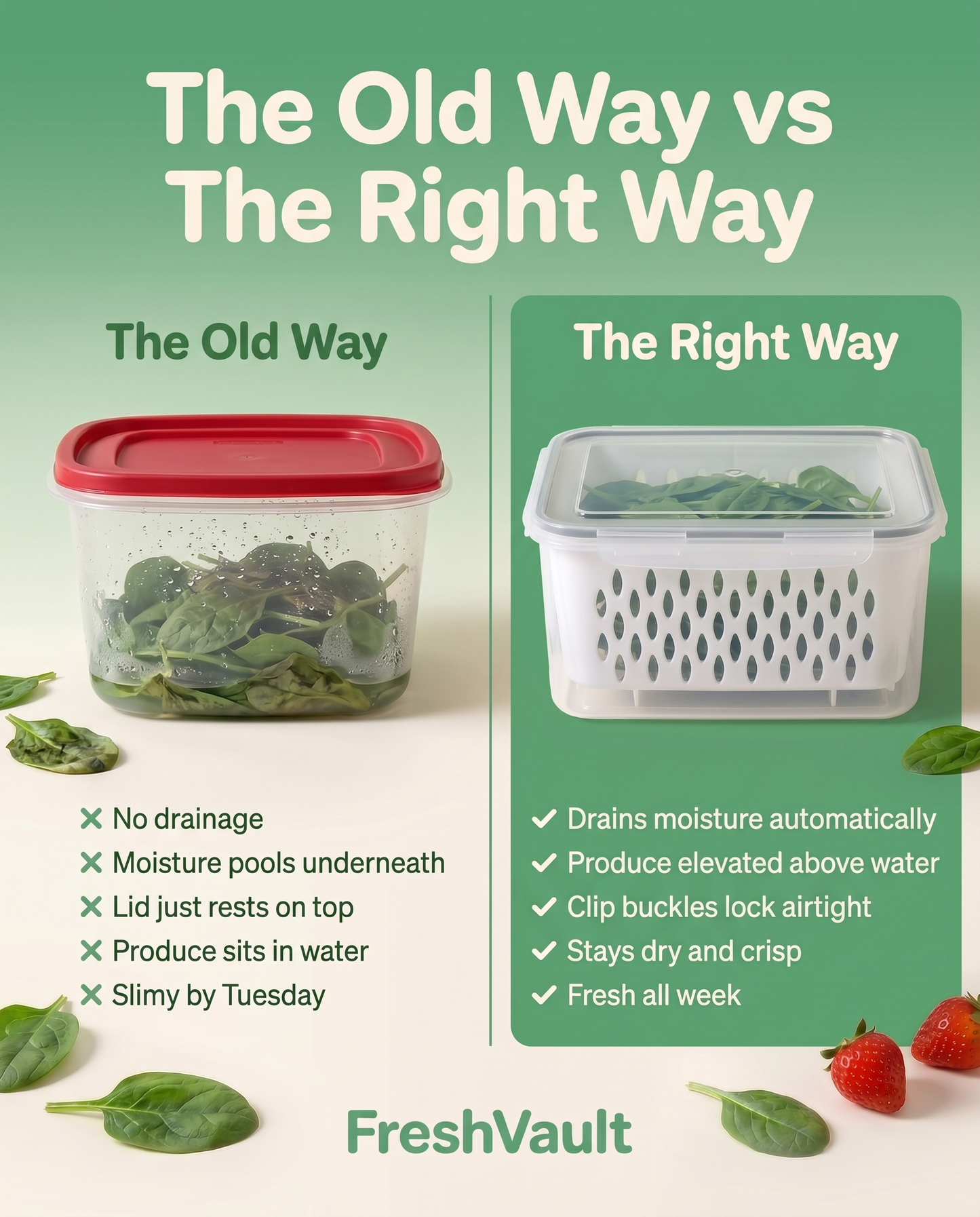 FreshVault 4-in-1 Produce Keeper Set