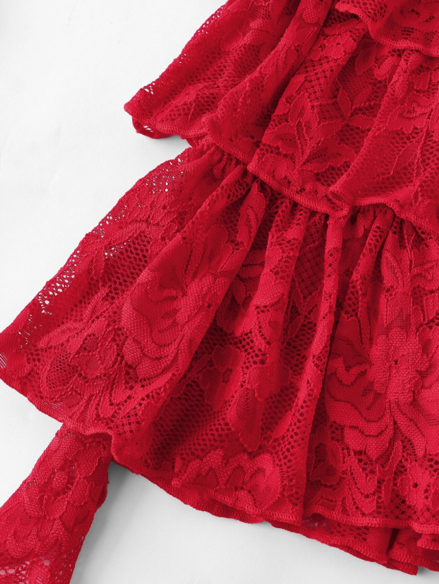 Seréna Lace Ruffle Set